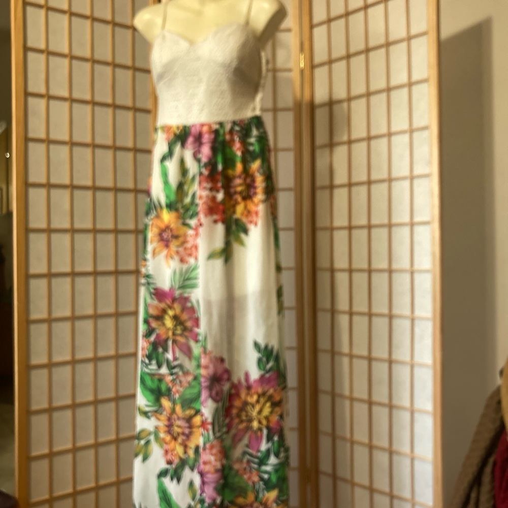 Emerald Sundae Floral Tube Dress Size Large